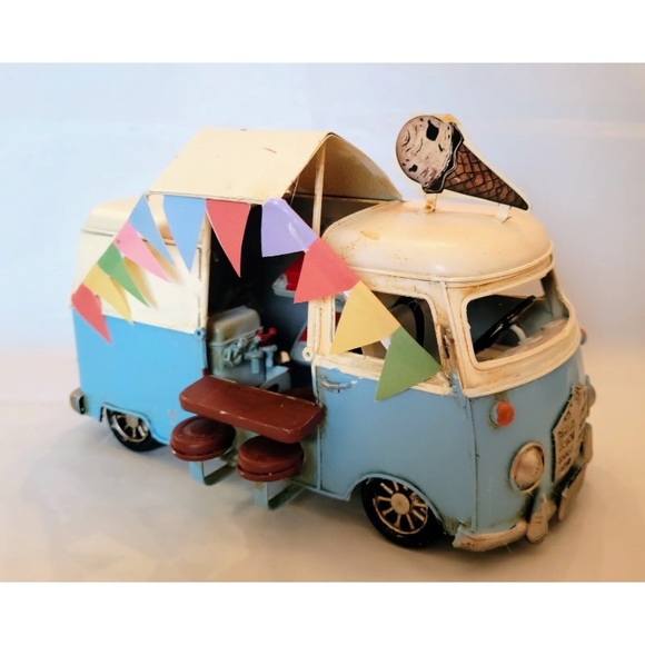 Hobby Lobby Retro-Style Ice Cream Truck Van Decor Tabletop Blue 7” X 5” - Picture 1 of 11
